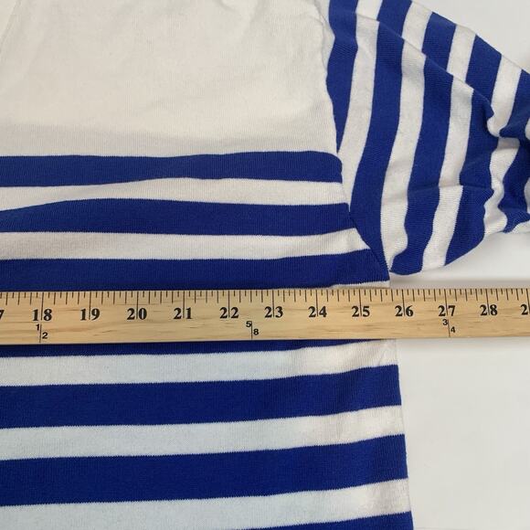 Lane Bryant Sweater Womens 22/24 V-Neck Button-Front Cardigan Nautical Stripes - Picture 9 of 10